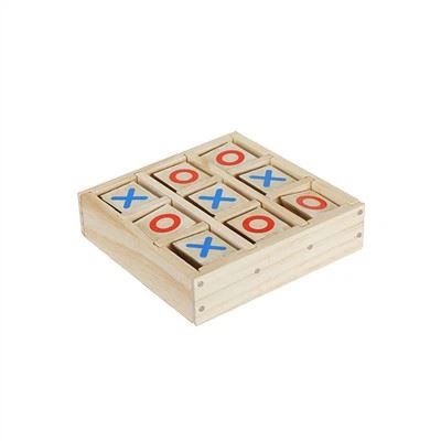 Tic Tac Toe Spielset aus Holz