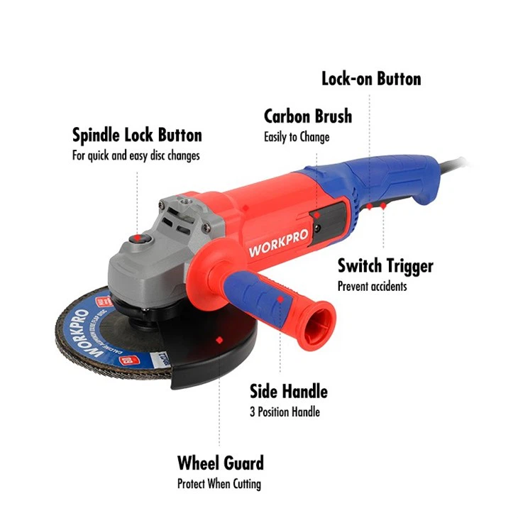 180MM 1700W PROFESSION ANGLE GRINDER