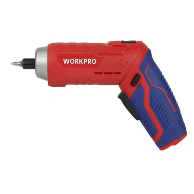 34-teiliges, 3,7 V, wiederaufladbares, drehbares Schraubendreher-Set (Li-Ion, USB), rot