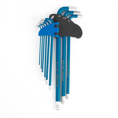 9-teiliger Sechskantschlüsselsatz mit langem Arm und Kugelkopf (metrisch)