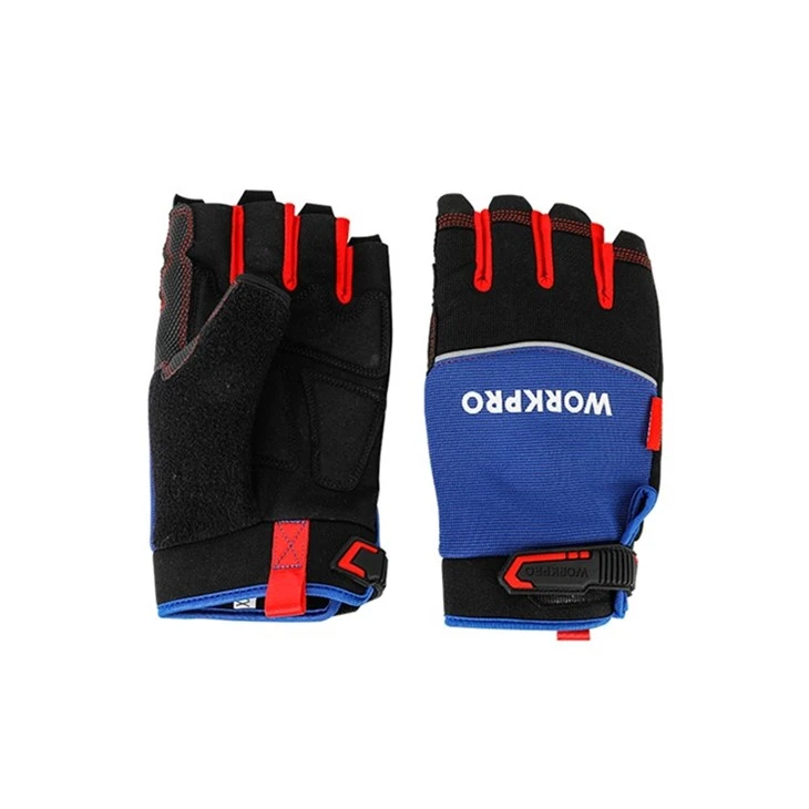 WORKPRO FINGERLESS MECHANIC WORK GLOVES - XXL